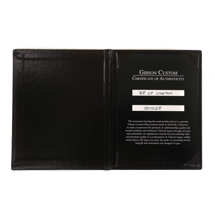 Gibson Custom Shop '68 Les Paul Custom Reissue Guitar Ebony Gold Hardware 2025