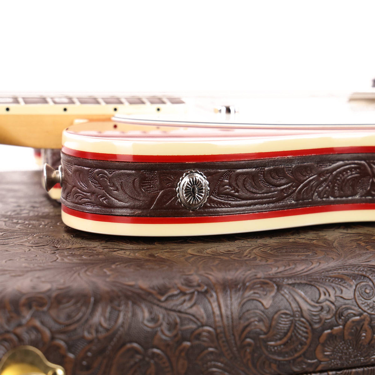 1992 Fender Custom Shop Roundup Telecaster Fred Stuart Built Transparent Red — 6