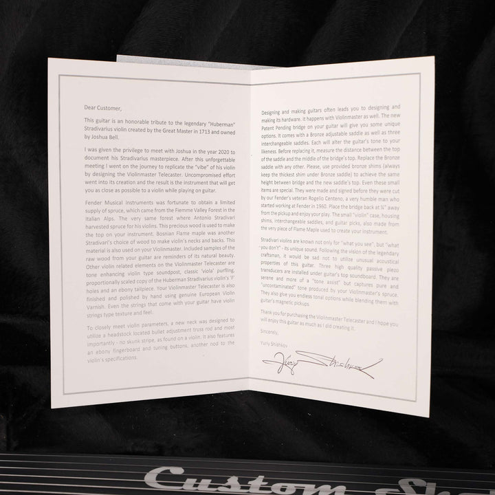 Fender Custom Shop Violinmaster Relic Masterbuilt Yuriy Shishkov