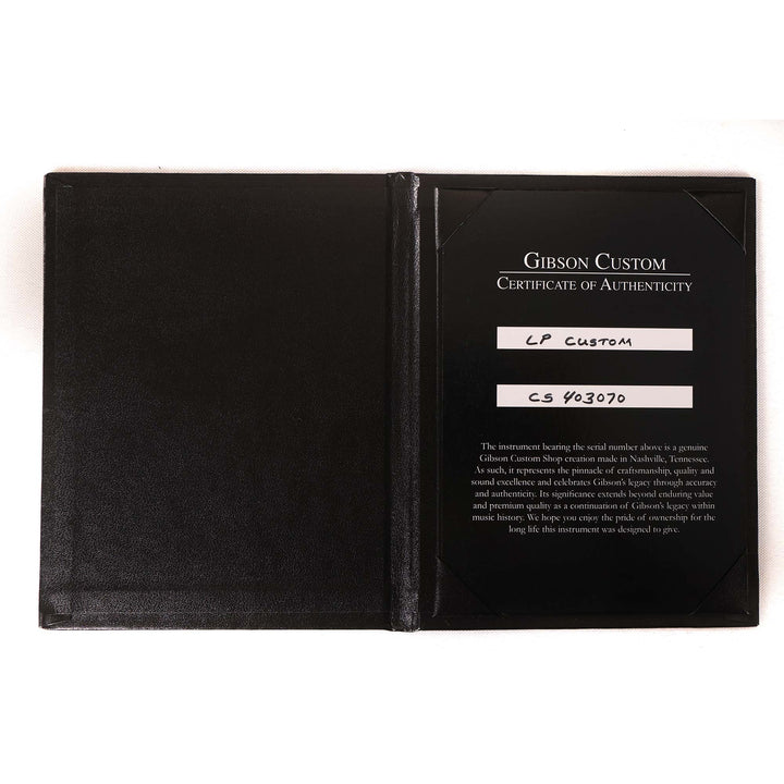 Gibson Custom Shop Made 2 Measure Les Paul Custom VOS Alpine White Super 400 Inlays 2024