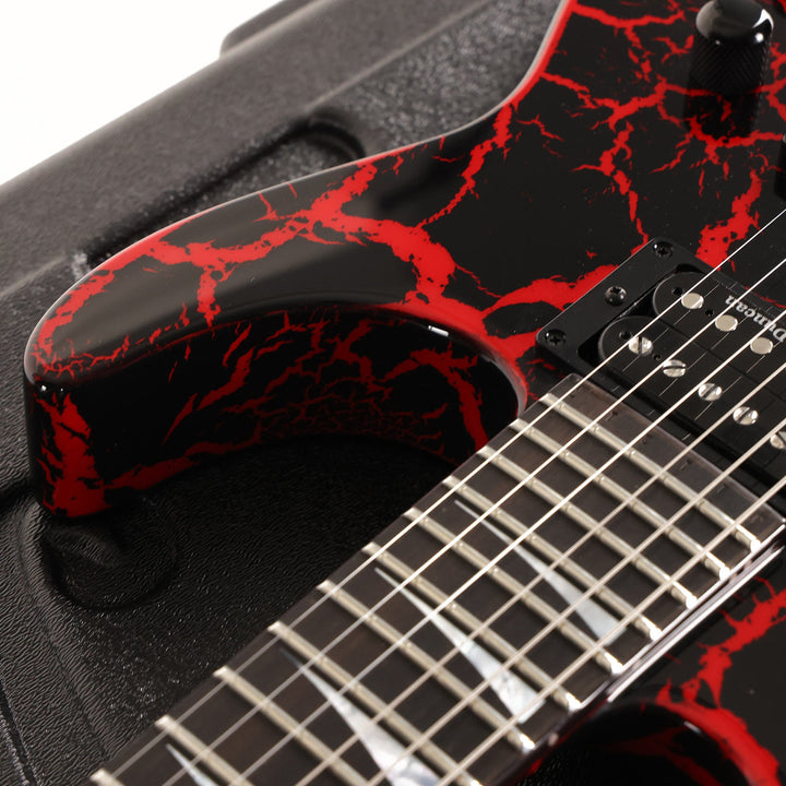 Jackson Custom Shop Soloist SL2H Black and Ferrari Red Crackle