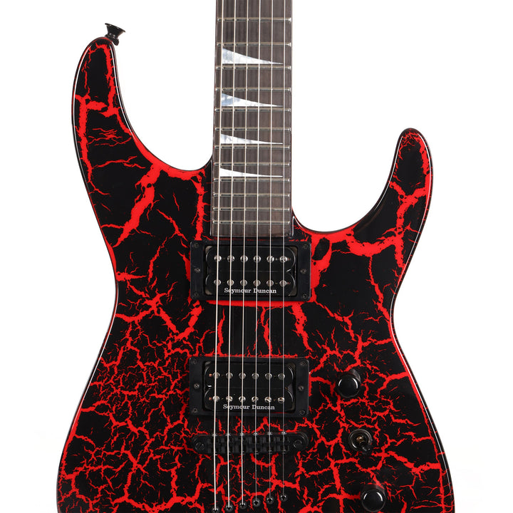 Jackson Custom Shop Soloist SL2H Black and Ferrari Red Crackle