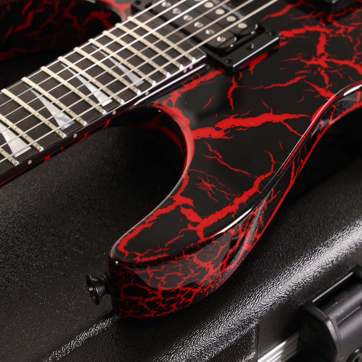 Jackson Custom Shop Soloist SL2H Black and Ferrari Red Crackle — 6