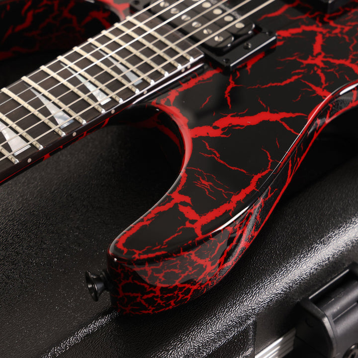 Jackson Custom Shop Soloist SL2H Black and Ferrari Red Crackle