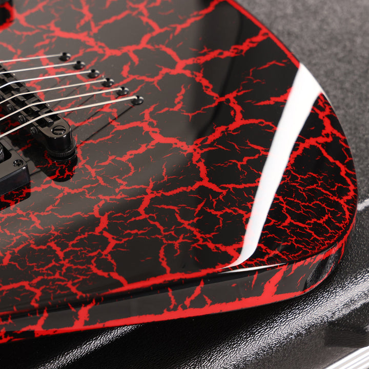 Jackson Custom Shop Soloist SL2H Black and Ferrari Red Crackle