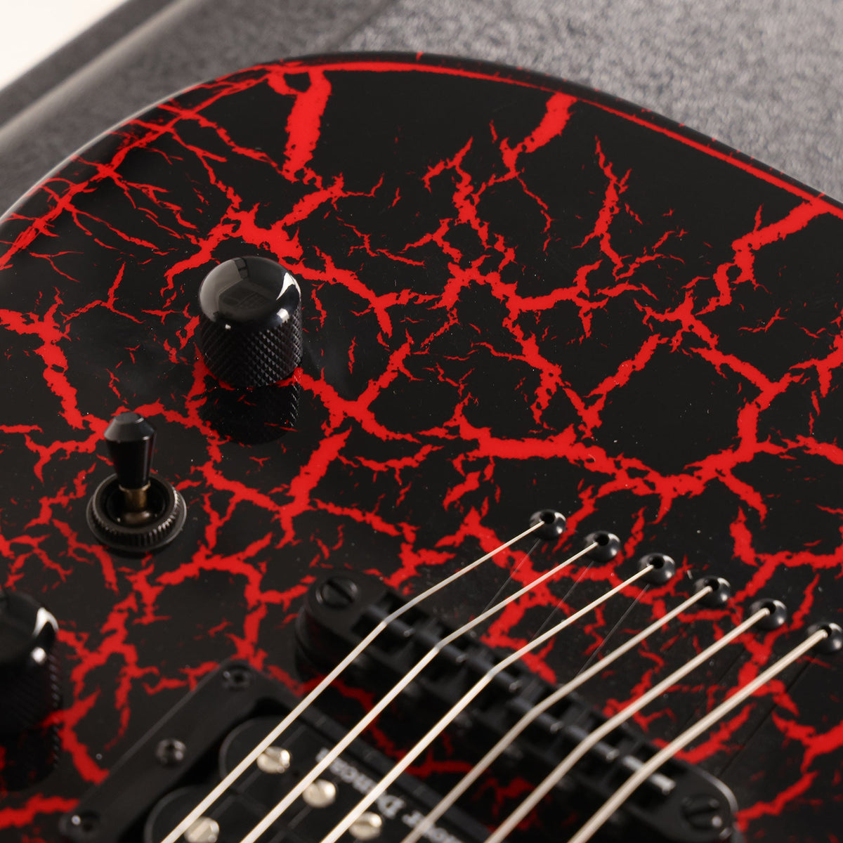 Jackson Custom Shop Soloist SL2H Black and Ferrari Red Crackle — 9