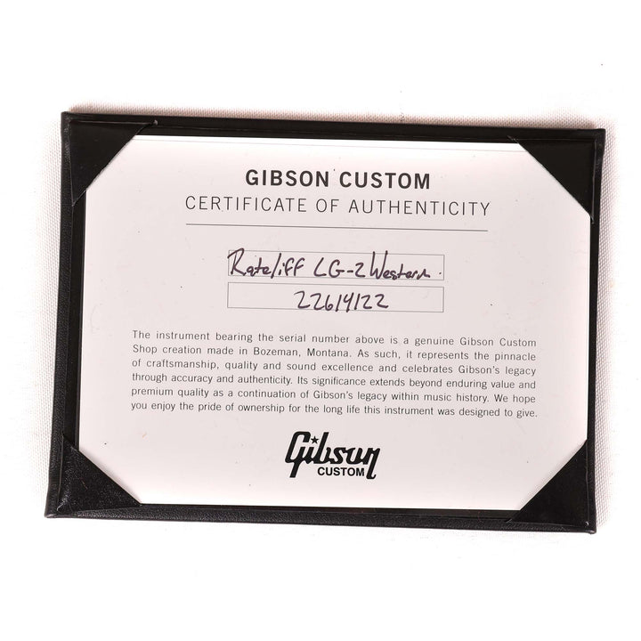 Gibson Nathaniel Rateliff LG-2 Western Acoustic-Electric Vintage Sunburst