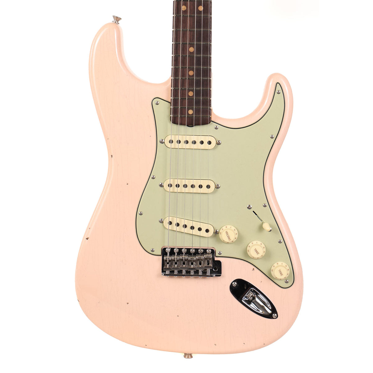 Fender Custom Shop 1964 Stratocaster Limited Edition Closet Classic Super Faded Aged Shell Pink — 1
