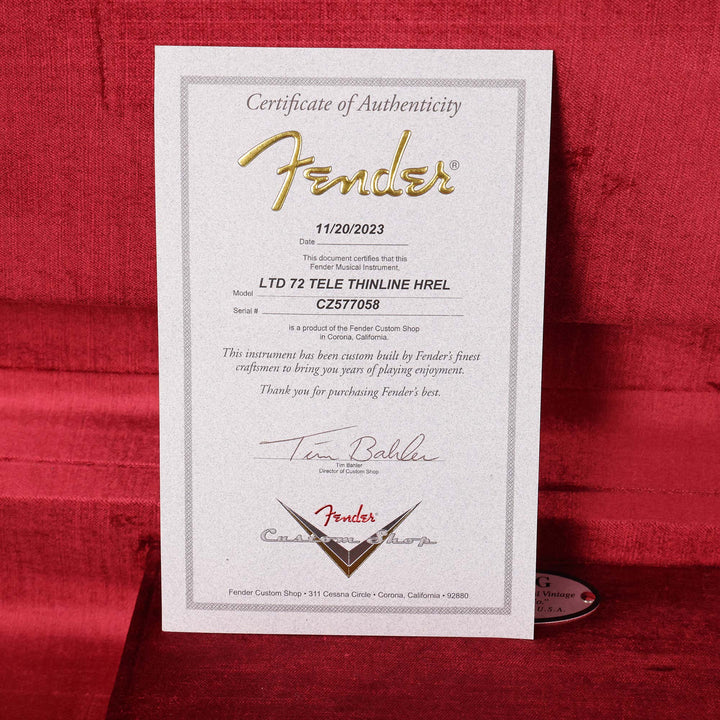 Fender Custom Shop Limited Edition 1972 Telecaster Thinline Heavy Relic Pink Paisley