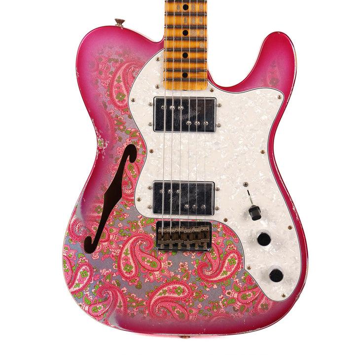 Fender Custom Shop Limited Edition 1972 Telecaster Thinline Heavy Relic Pink Paisley