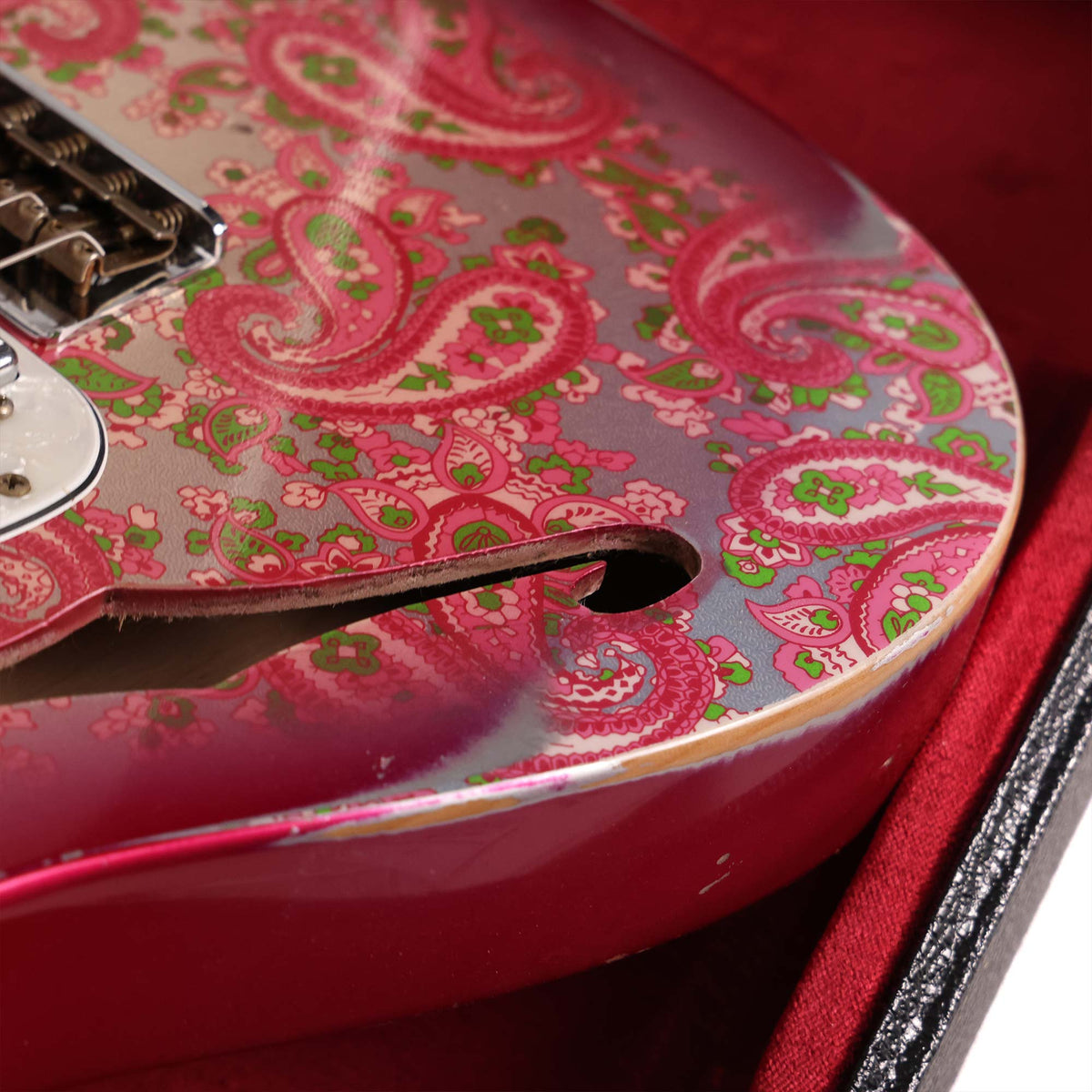 Fender Custom Shop Limited Edition 1972 Telecaster Thinline Heavy Relic Pink Paisley — 5