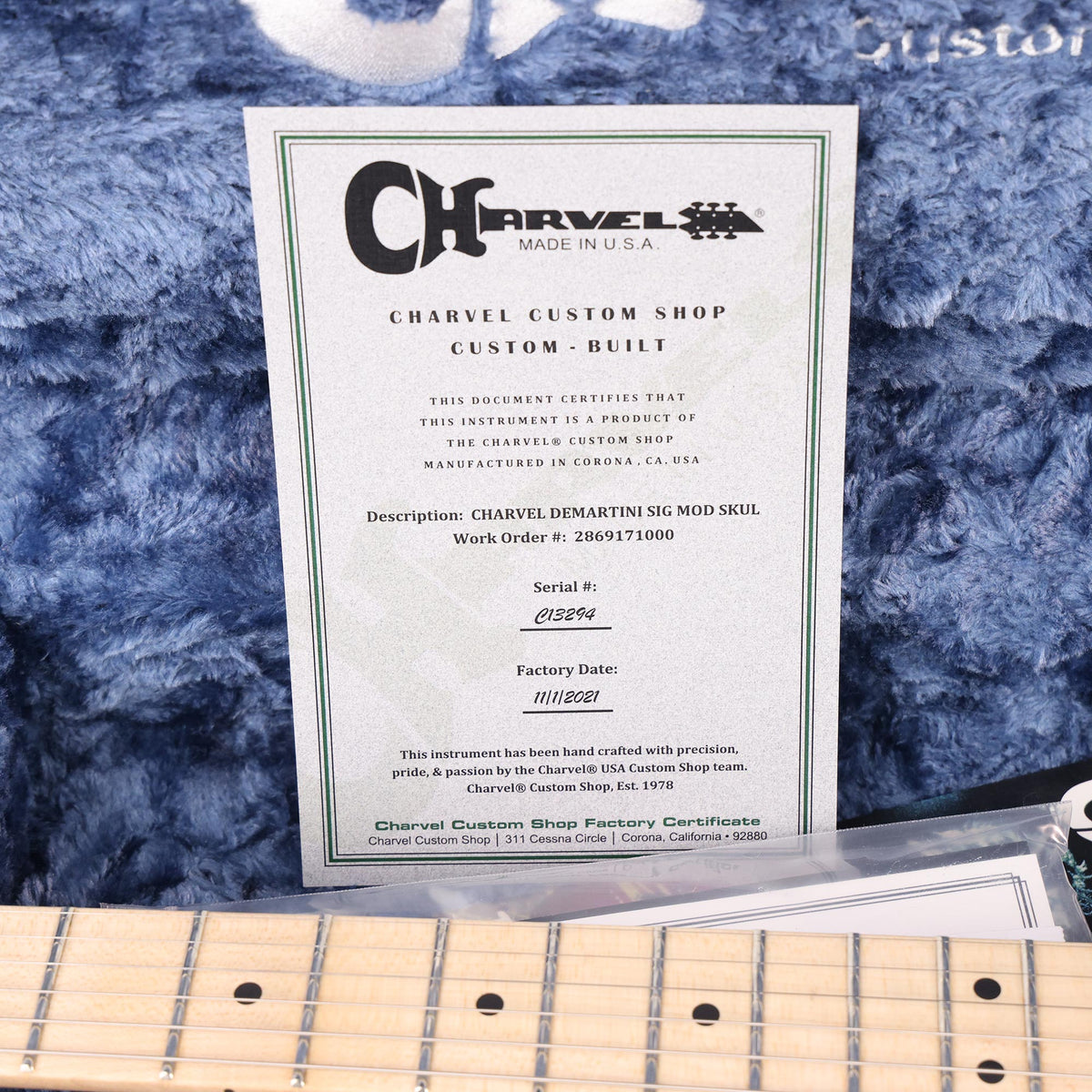 Charvel Custom Shop Warren DeMartini San Dimas Skull Graphic 2021 — 8