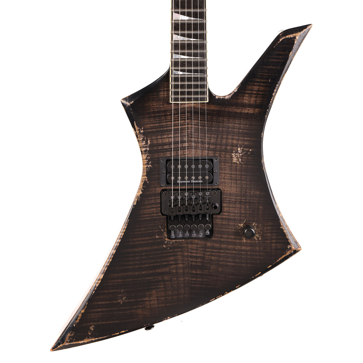 Jackson Custom Shop Kelly 1H Relic Transparent Black | The Music Zoo