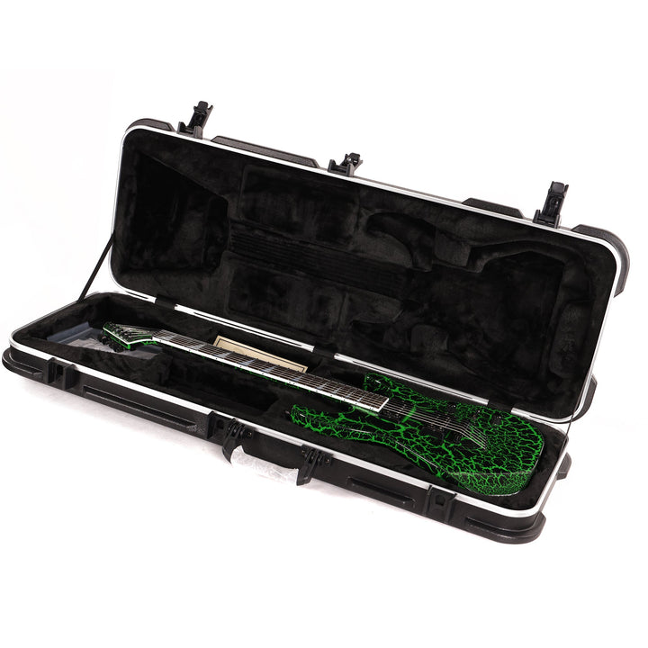 Jackson Custom Shop Soloist SL2H Black and Slime Green Crackle