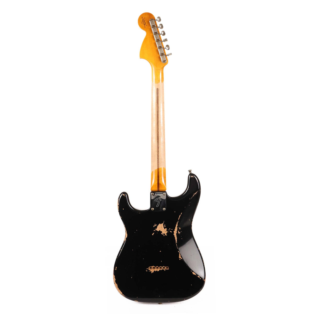 Fender Custom Shop 1969 Stratocaster Hardtail Heavy Relic Black — 3