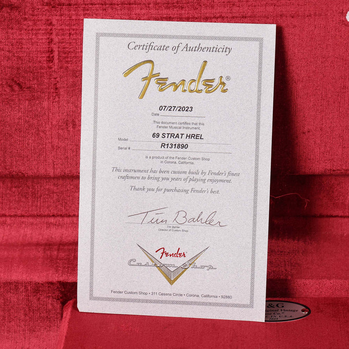 Fender Custom Shop 1969 Stratocaster Hardtail Heavy Relic Graffiti Yellow