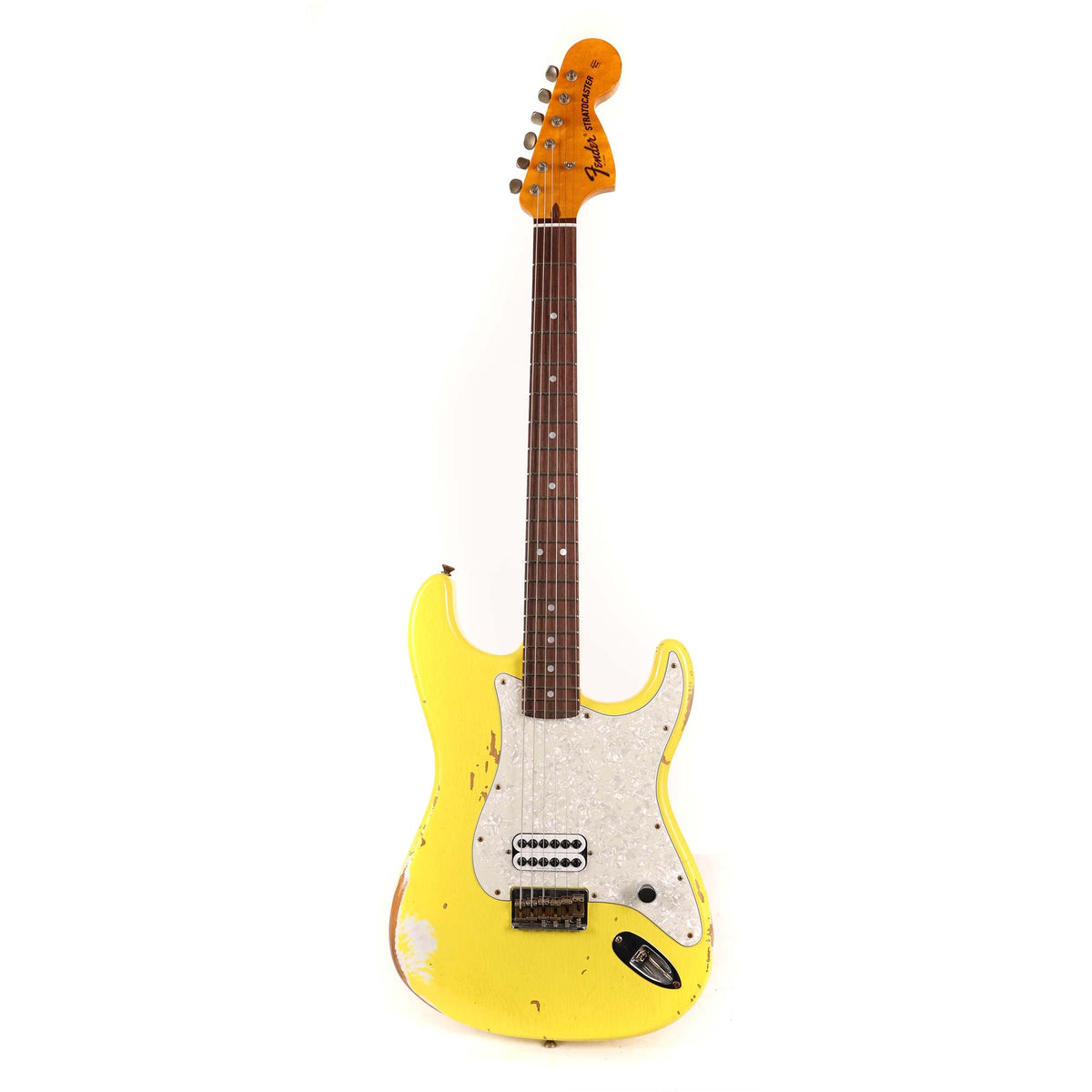 Fender Custom Shop 1969 Stratocaster Hardtail Heavy Relic Graffiti Yellow — 2
