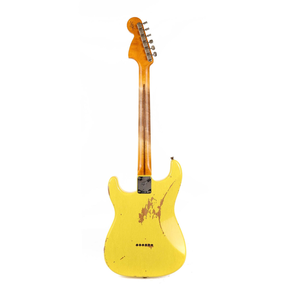 Fender Custom Shop 1969 Stratocaster Hardtail Heavy Relic Graffiti Yellow — 3
