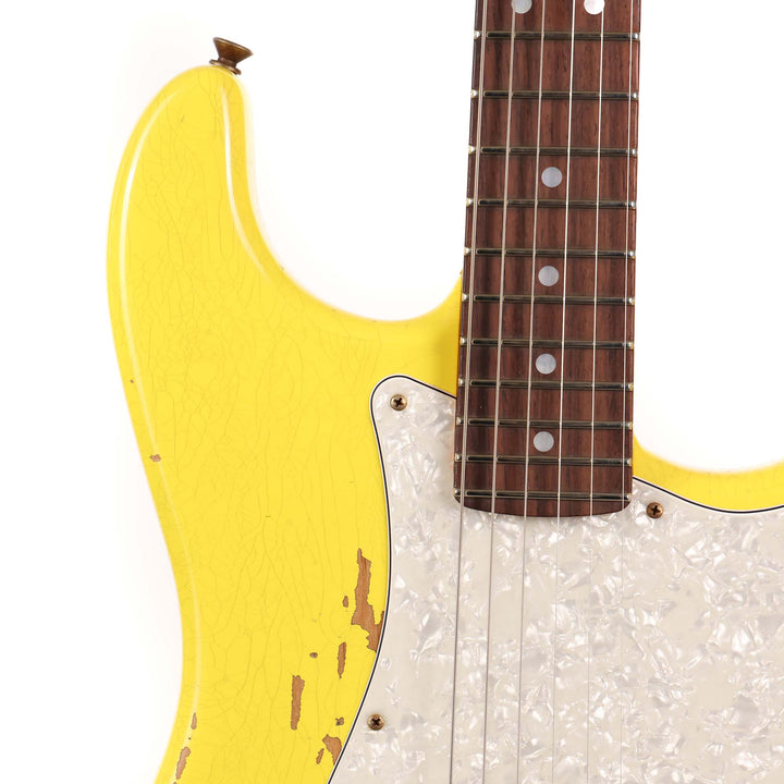 Fender Custom Shop 1969 Stratocaster Hardtail Heavy Relic Graffiti Yellow