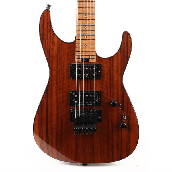Charvel Custom Shop Dinky Masterbuilt Red Dave Black Korina Top Root Beer Transparent