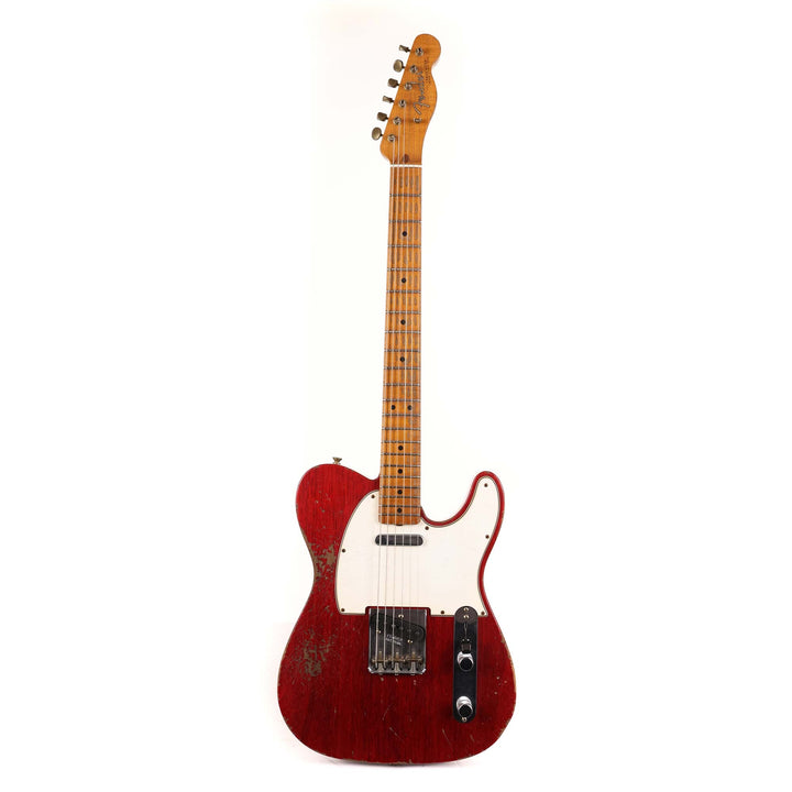 Fender Custom Shop 1963 Telecaster Mahogany Heavy Relic Crimson Transparent Masterbuilt Jason Smith