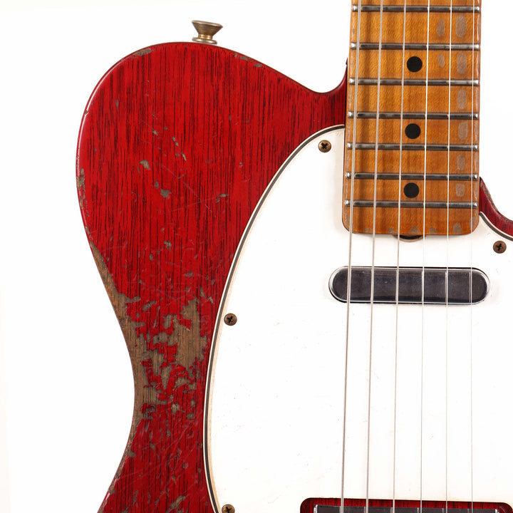Fender Custom Shop 1963 Telecaster Mahogany Heavy Relic Crimson Transparent Masterbuilt Jason Smith