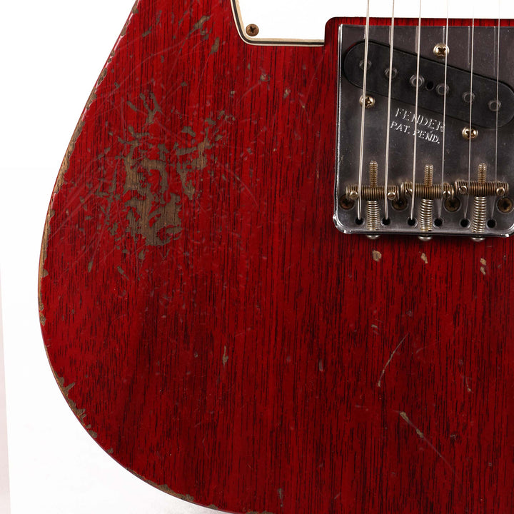 Fender Custom Shop 1963 Telecaster Mahogany Heavy Relic Crimson Transparent Masterbuilt Jason Smith