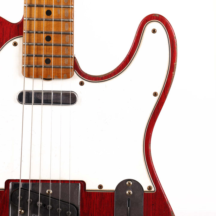 Fender Custom Shop 1963 Telecaster Mahogany Heavy Relic Crimson Transparent Masterbuilt Jason Smith