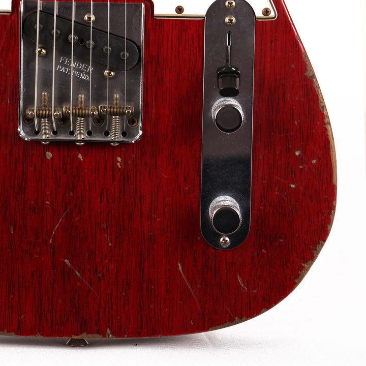 Fender Custom Shop 1963 Telecaster Mahogany Heavy Relic Crimson Transparent Masterbuilt Jason Smith