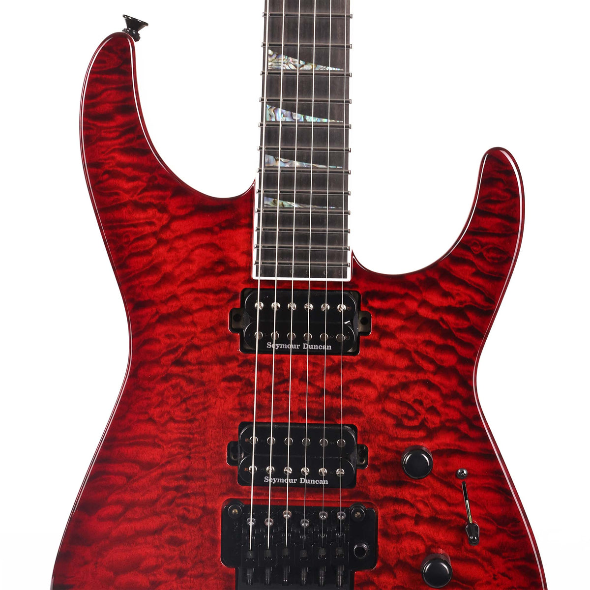 Jackson Custom Shop SL2H Soloist Trans Red Quilt Top — 4