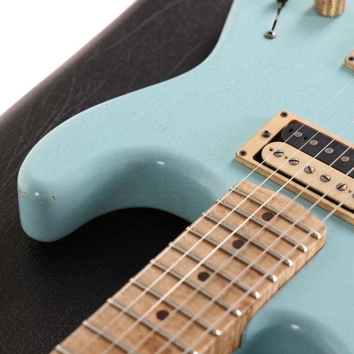 Charvel Custom Shop Nitro Aged San Dimas Masterbuilt Red Dave Daphne Blue