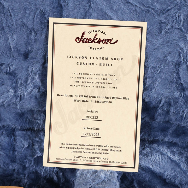 Charvel Custom Shop Nitro Aged San Dimas Masterbuilt Red Dave Daphne Blue