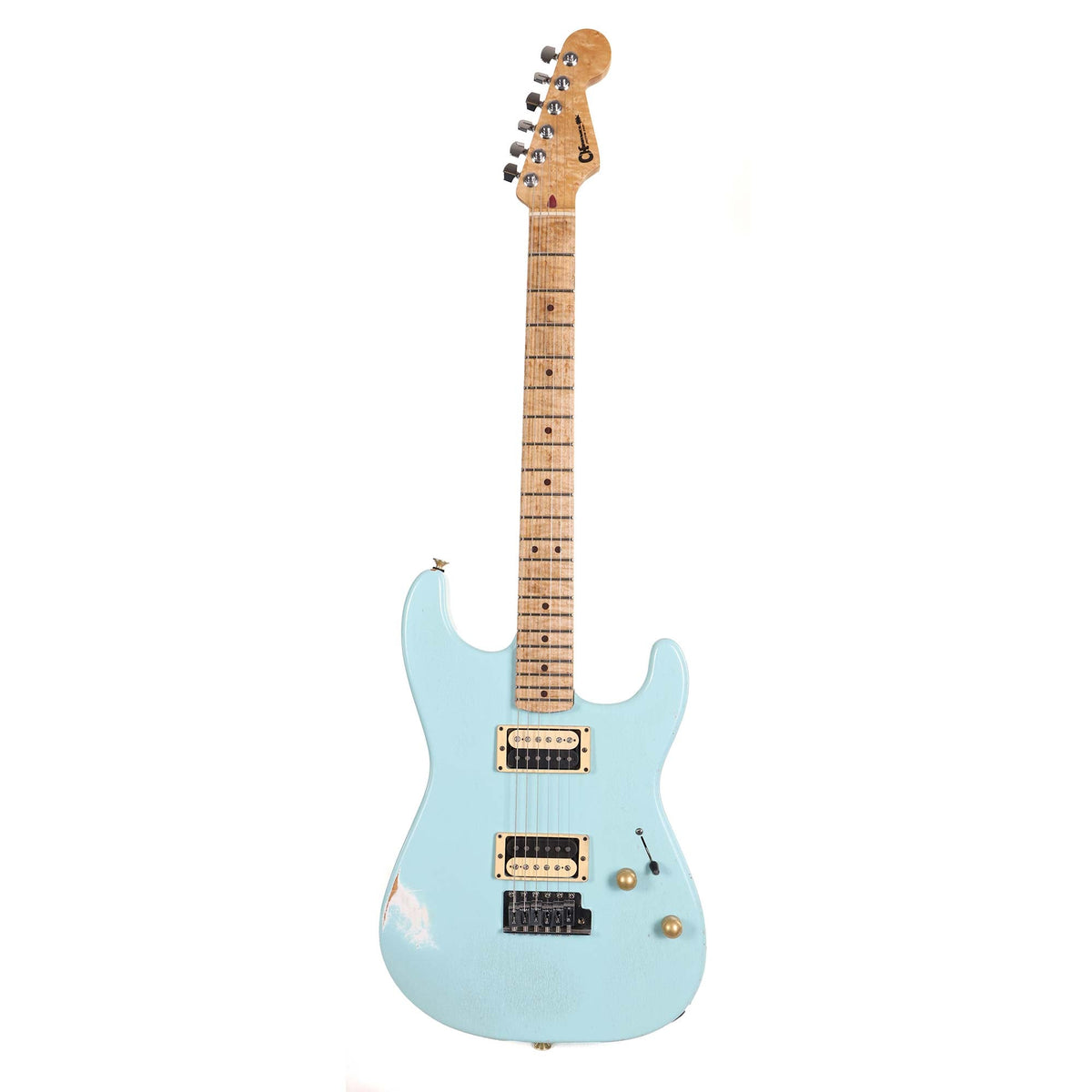 Charvel Custom Shop Nitro Aged San Dimas Masterbuilt Red Dave Daphne Blue — 2