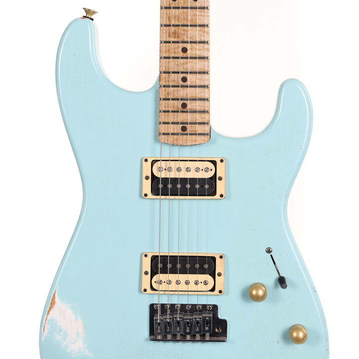 Charvel Custom Shop Nitro Aged San Dimas Masterbuilt Red Dave Daphne Blue