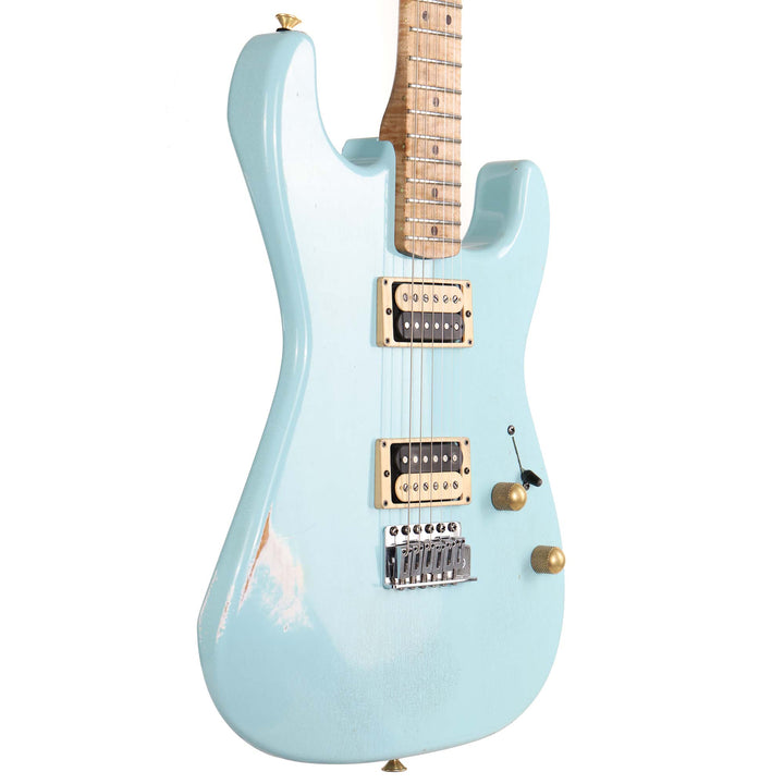 Charvel Custom Shop Nitro Aged San Dimas Masterbuilt Red Dave Daphne Blue