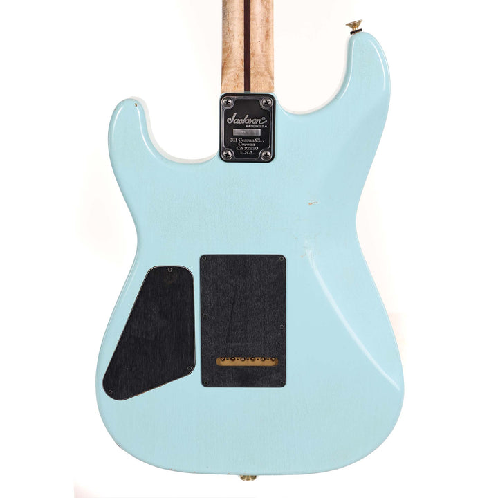 Charvel Custom Shop Nitro Aged San Dimas Masterbuilt Red Dave Daphne Blue