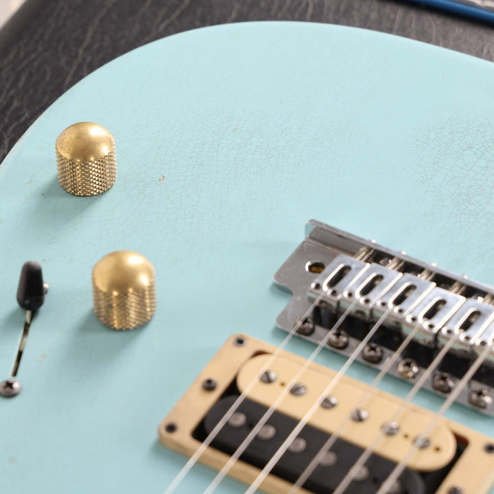 Charvel Custom Shop Nitro Aged San Dimas Masterbuilt Red Dave Daphne Blue