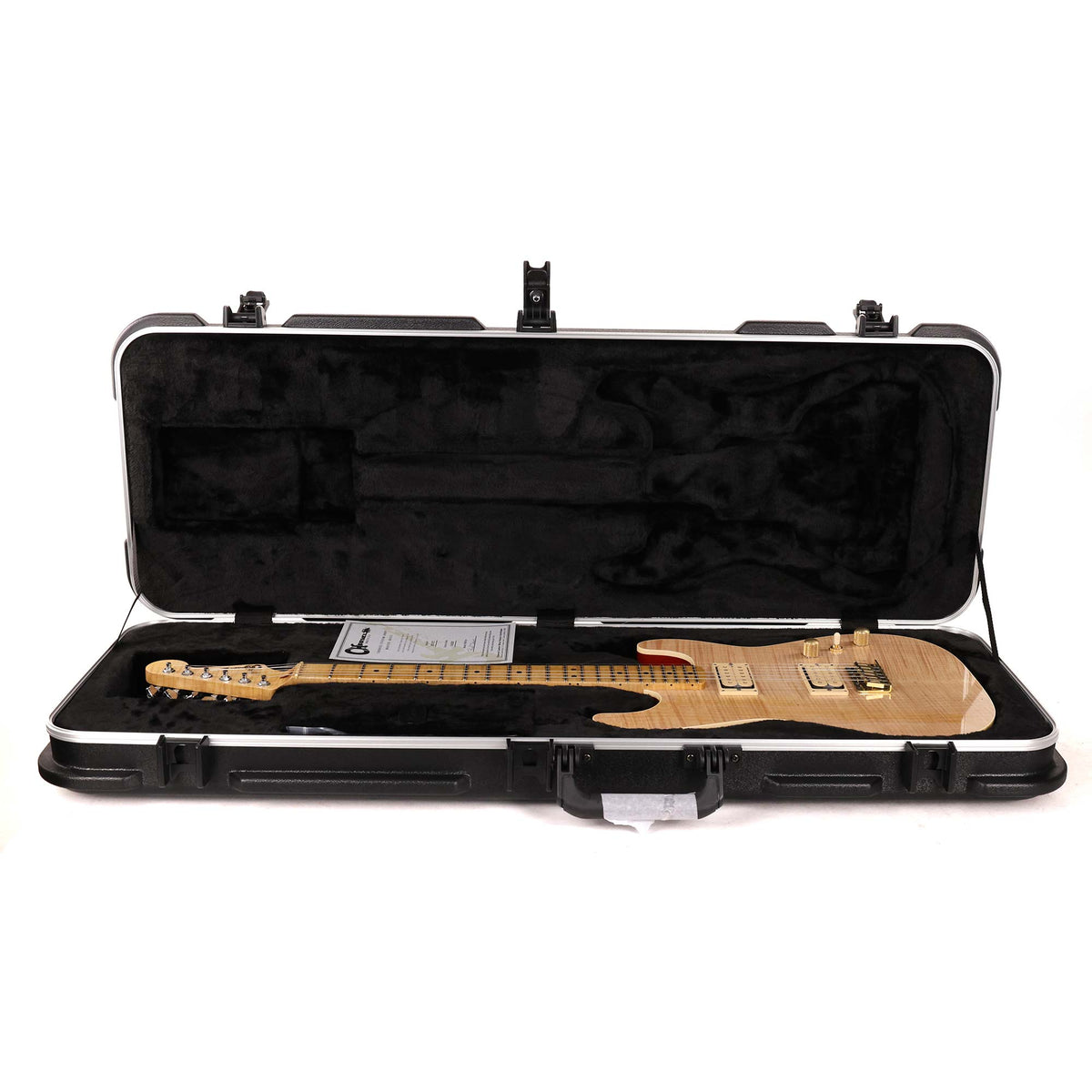 Charvel Custom Shop San Dimas Flame Top Amber Back Masterbuilt Red Dave — 15