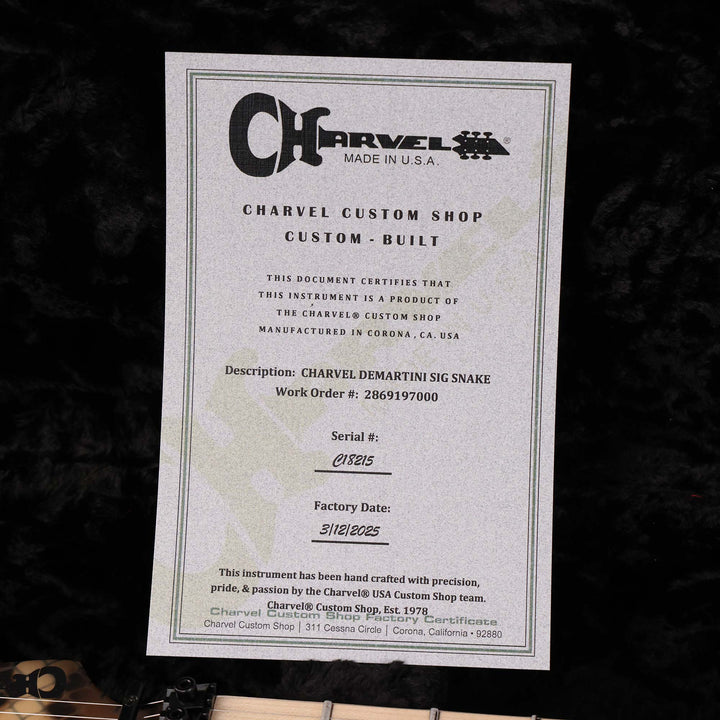 Charvel Custom Shop Warren DeMartini USA Signature Snake