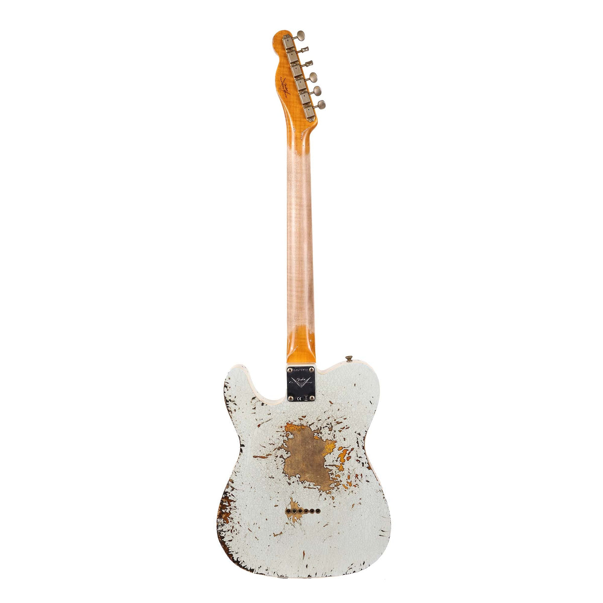 Fender Custom Shop 1959 Custom Telecaster Super Heavy Relic Faded Aged Sonic Blue over 3-Tone Sunburst 2024 — 3