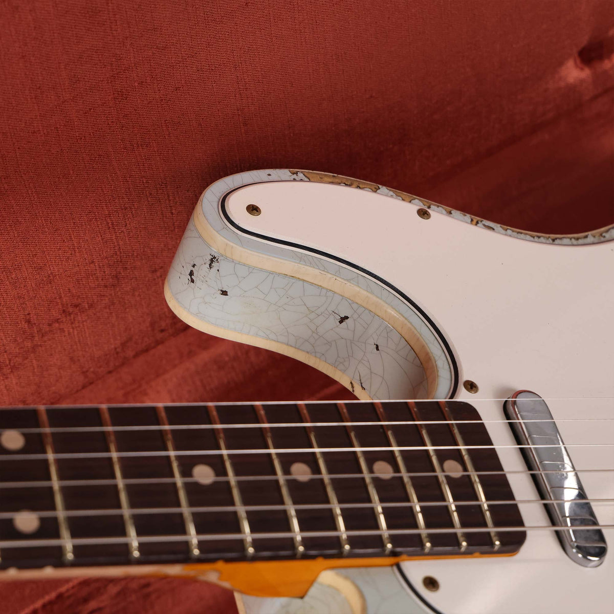 Fender Custom Shop 1959 Custom Telecaster Super Heavy Relic Faded Aged Sonic Blue over 3-Tone Sunburst 2024 — 7