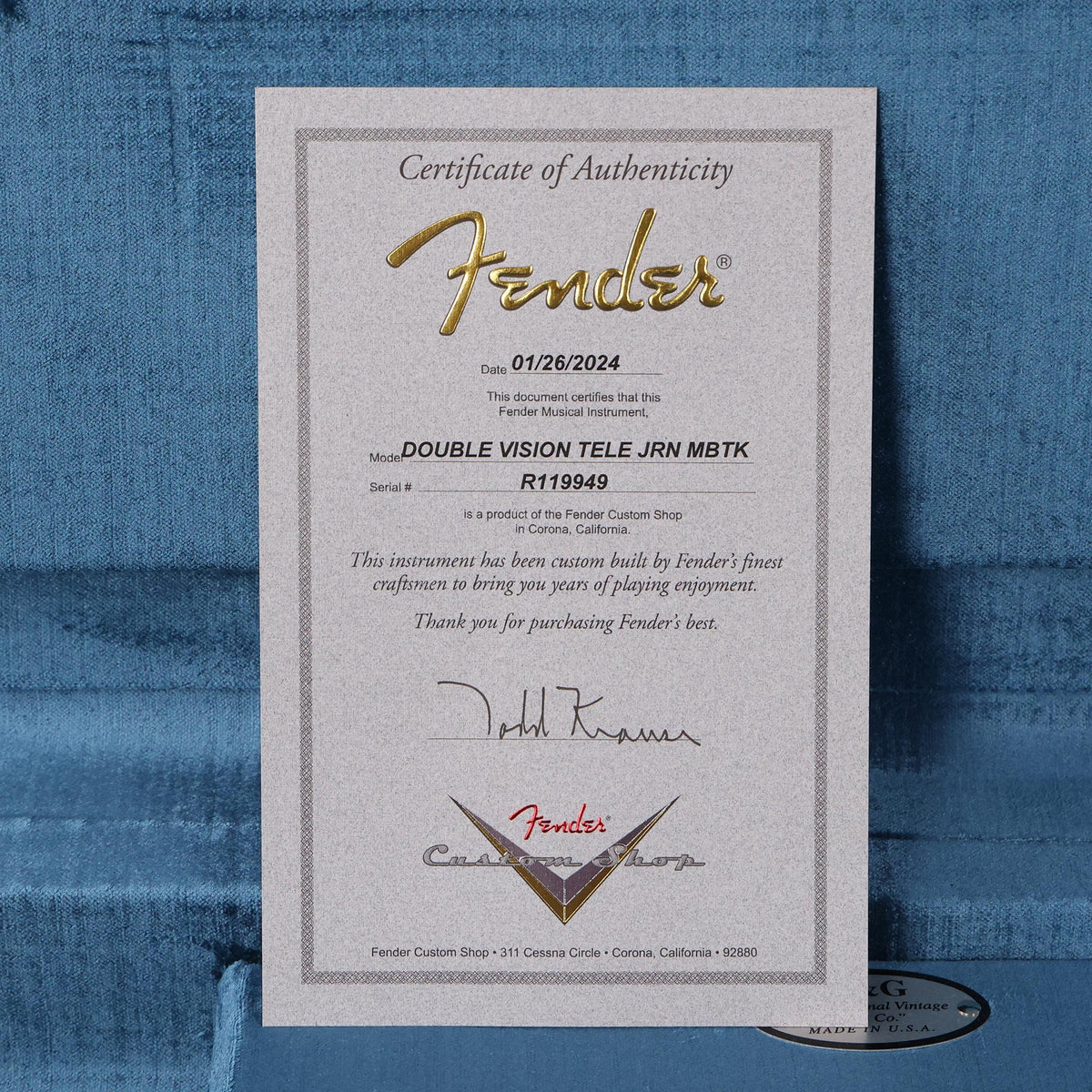 Fender Custom Shop Double Vision Telecaster Masterbuilt Todd Krause Aged Butterscotch Blonde — 11