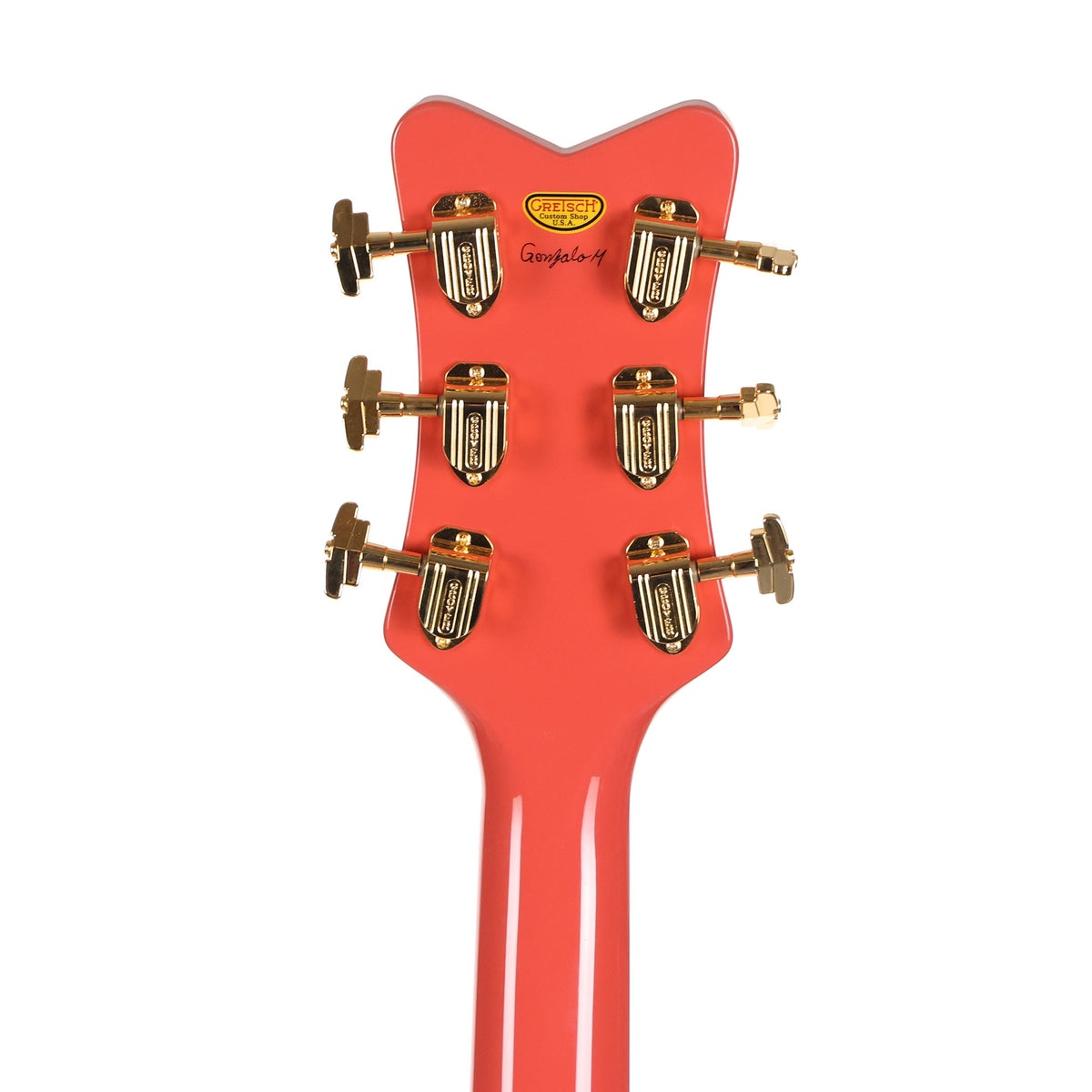 Gretsch Custom Shop G6136-55GE 1955 Falcon Masterbuilt Gonzalo Madrigal Tahitian Coral — 9