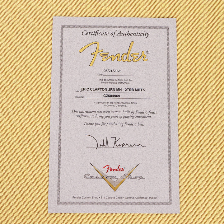 Fender Custom Shop Eric Clapton Stratocaster Masterbuilt Todd Krause Journeyman Relic 2-Tone Sunburst