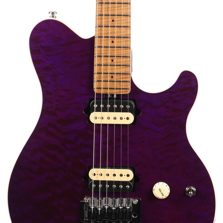 Ernie Ball Music Man Axis Quilt Top Music Zoo Exclusive Amethyst 2023