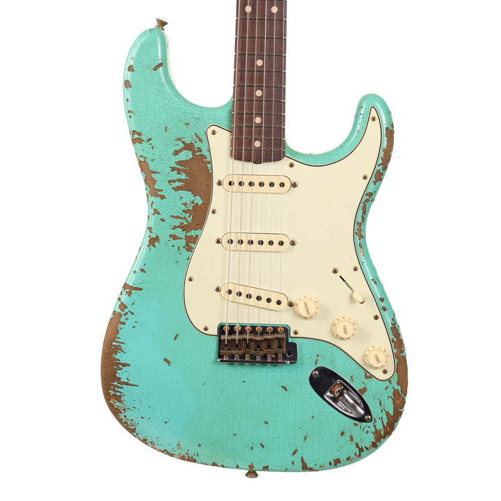 Fender Custom Shop Dual Mag II Stratocaster Super Heavy Relic Aged Seafoam Green