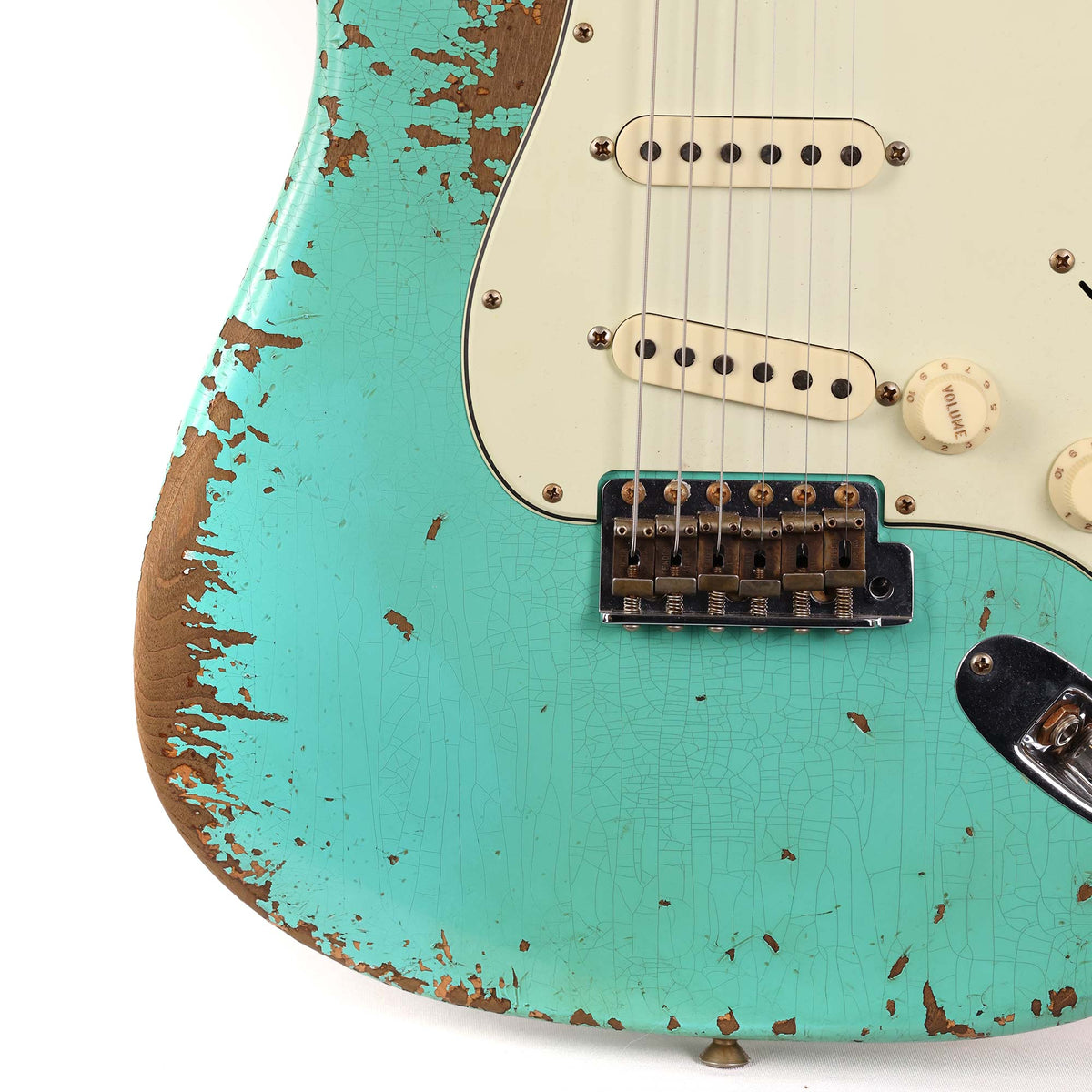 Fender Custom Shop Dual Mag II Stratocaster Super Heavy Relic Aged Seafoam Green — 6