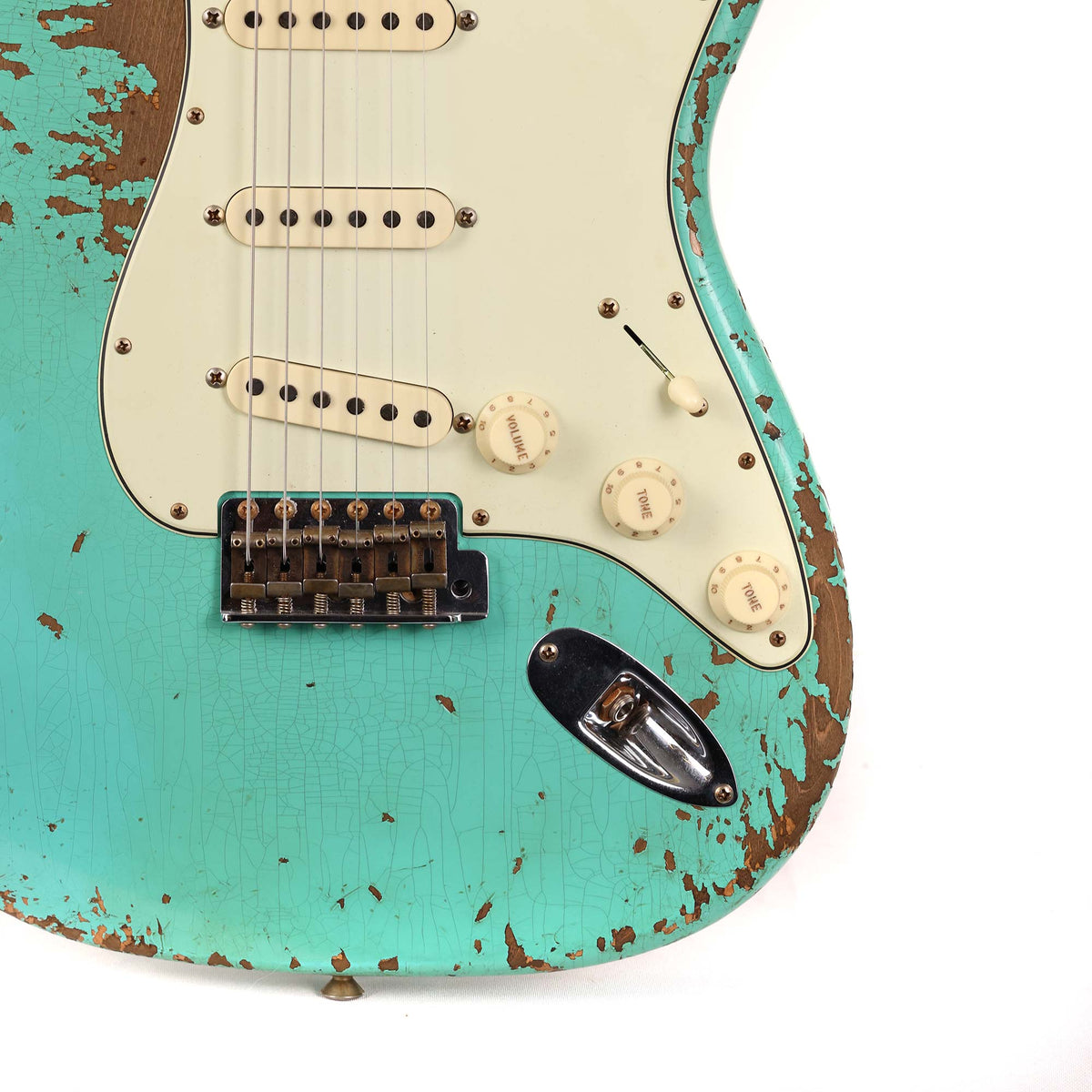 Fender Custom Shop Dual Mag II Stratocaster Super Heavy Relic Aged Seafoam Green — 7