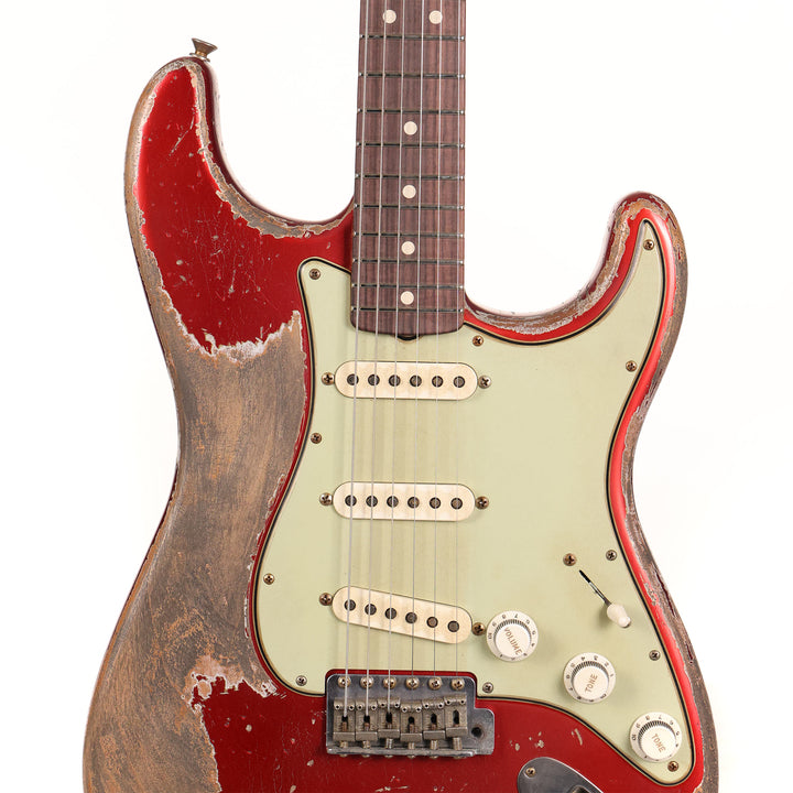 Fender Custom Shop 1964 Stratocaster Ultimate Relic Candy Apple Red Masterbuilt Greg Fessler