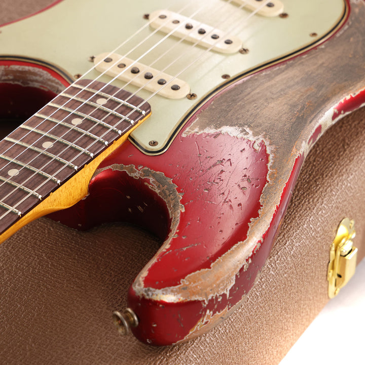 Fender Custom Shop 1964 Stratocaster Ultimate Relic Candy Apple Red Masterbuilt Greg Fessler
